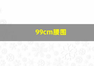 99cm腰围