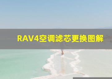 RAV4空调滤芯更换图解