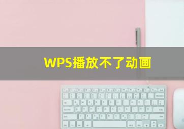 WPS播放不了动画