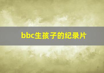 bbc生孩子的纪录片