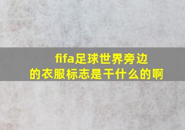 fifa足球世界旁边的衣服标志是干什么的啊