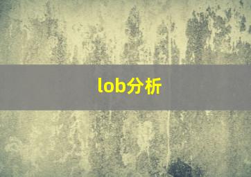 lob分析