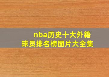 nba历史十大外籍球员排名榜图片大全集