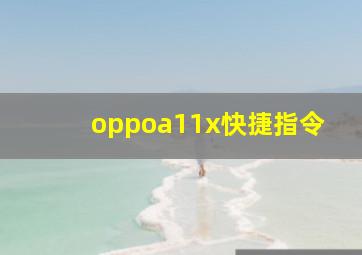 oppoa11x快捷指令