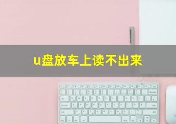 u盘放车上读不出来