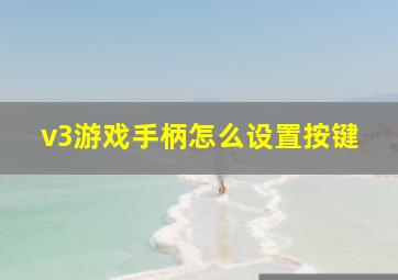 v3游戏手柄怎么设置按键