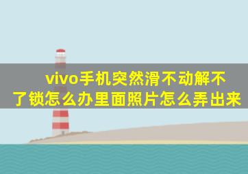 vivo手机突然滑不动解不了锁怎么办里面照片怎么弄出来