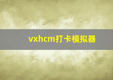 vxhcm打卡模拟器