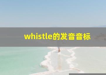 whistle的发音音标