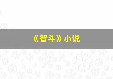 《智斗》小说