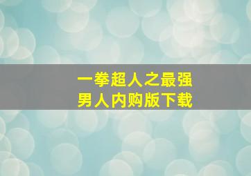 一拳超人之最强男人内购版下载