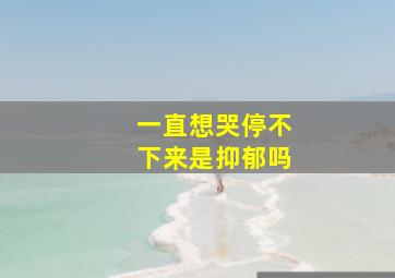 一直想哭停不下来是抑郁吗