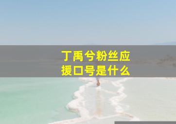 丁禹兮粉丝应援口号是什么