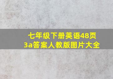 七年级下册英语48页3a答案人教版图片大全