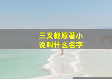 三叉戟原著小说叫什么名字