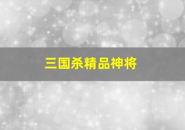 三国杀精品神将