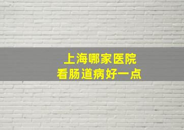 上海哪家医院看肠道病好一点