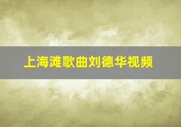 上海滩歌曲刘德华视频