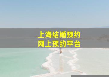 上海结婚预约网上预约平台