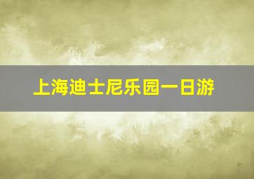 上海迪士尼乐园一日游