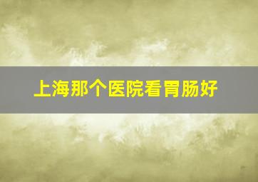 上海那个医院看胃肠好