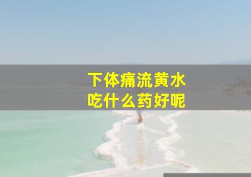 下体痛流黄水吃什么药好呢