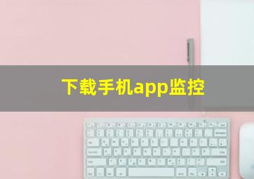 下载手机app监控