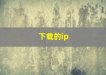 下载的ip