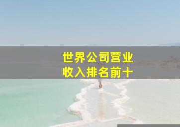 世界公司营业收入排名前十