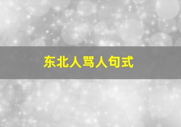 东北人骂人句式