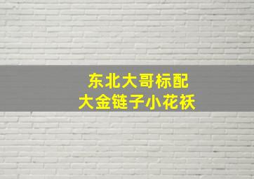 东北大哥标配大金链子小花袄