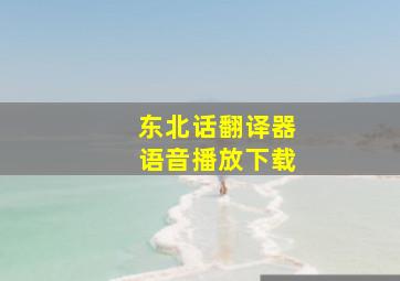 东北话翻译器语音播放下载