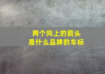 两个向上的箭头是什么品牌的车标