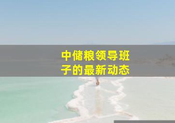 中储粮领导班子的最新动态