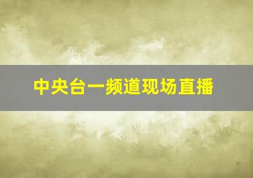 中央台一频道现场直播