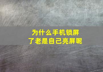 为什么手机锁屏了老是自己亮屏呢