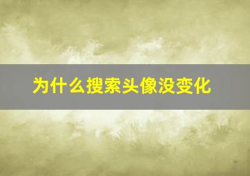 为什么搜索头像没变化