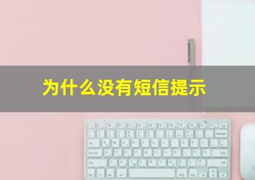 为什么没有短信提示