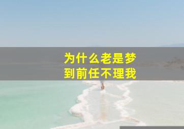 为什么老是梦到前任不理我