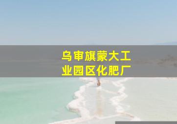 乌审旗蒙大工业园区化肥厂