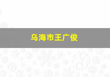 乌海市王广俊