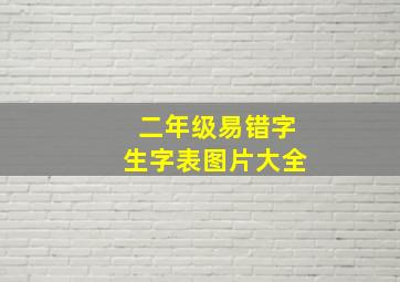 二年级易错字生字表图片大全