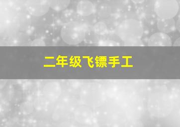 二年级飞镖手工