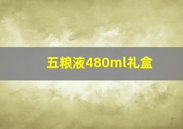 五粮液480ml礼盒