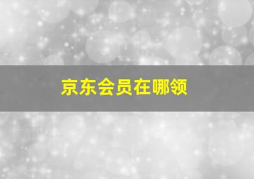 京东会员在哪领