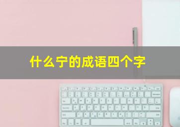 什么宁的成语四个字