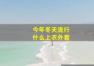 今年冬天流行什么上衣外套