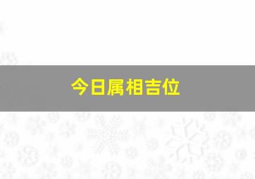 今日属相吉位