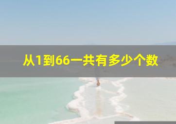 从1到66一共有多少个数