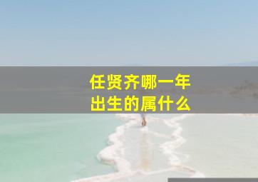 任贤齐哪一年出生的属什么